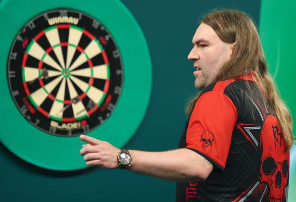 Ryan Searle v. Jonny Clayton Quarter Final, match-used dartboard