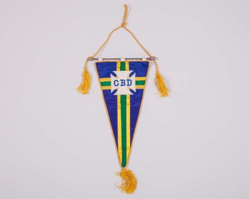 A 1950s Brazil official embroidered pennant