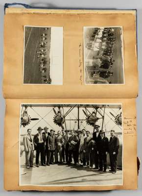 James Butler-compiled Yale University substantial hardback scrapbook of Rugby Union and American Football, covering the period 1939 to 1942,
 with gol