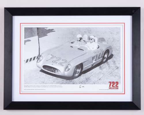 Stirling Moss Signed 1955 Mille Miglia Limited Edition Framed Print