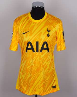 Guglielmo Vicario yellow No.1 Tottenham Hotspur goalkeepers shirt