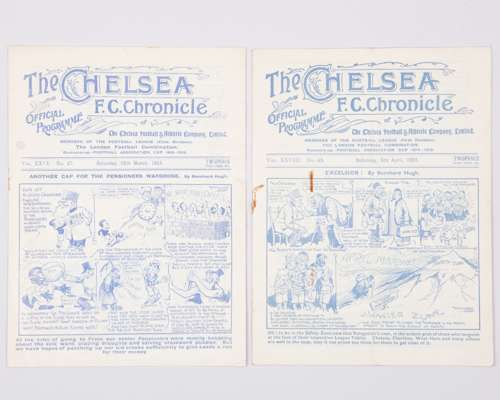 Two Chelsea v. Leeds United match programmes, 1931 and 1933