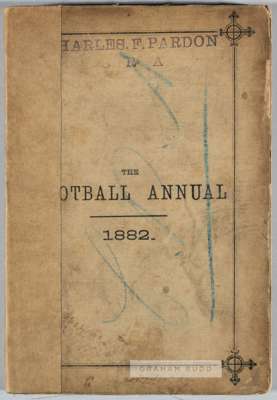The Football Annual 1882, edited by Charles W. Alcock, published by The Cricket Press, London,
 fifteenth year of publication, 230-pages with card cov