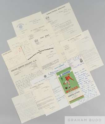 Mervyn Griffiths unique collection of letters written to or about Griffiths