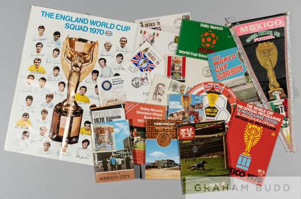 World Cup Mexico 1970 selection of items
