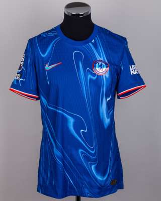 Moises Caicedo blue No.25 Chelsea short-sleeved shirt