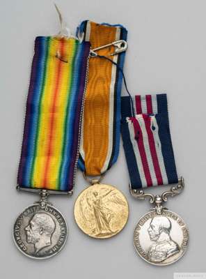 Tom Wilson George V Military Medal for Bravery in the Field
 awarded to 202817 Sjt T. Wilson 5/W. York : R with ribbon and a two WWI medals awarded to