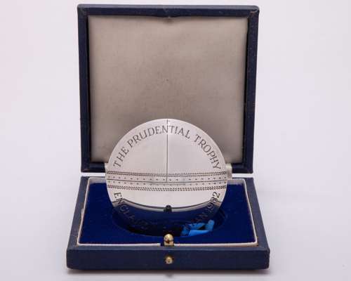 Dickie Bird silver England v. Pakistan The Prudential Trophy ODI cricket series medal, 1982