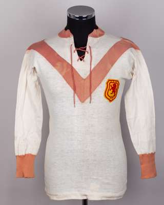 Jimmy Paterson white and red long-sleeved shirt, 1913