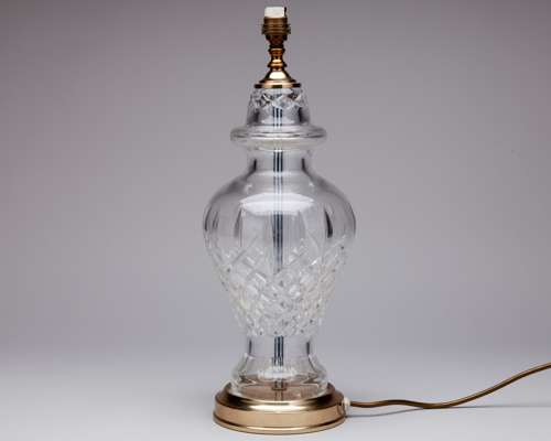 John O'Leary a 1997 Ryder Cup Valderrama glass table lamp