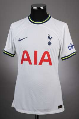 Son Heung-min white Tottenham Hotspur No.7 jersey v Wolverhampton Wanderers, played at White Hart Lane, 20th August 2022,
 match-worn, Nike, short-sle