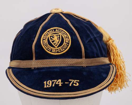 Willie Morgan blue Scotland v. Brazil and Yugoslavia World Cup International cap, 1974-75