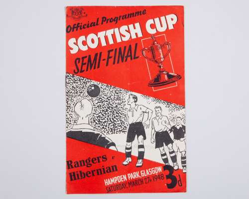 Rangers v. Hibernian Scottish Cup Semi-Final, match programme, 27th March 1948