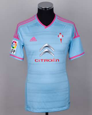 Nolito blue No.10 Celta Vigo v. Athletic Club short-sleeved shirt, 2014