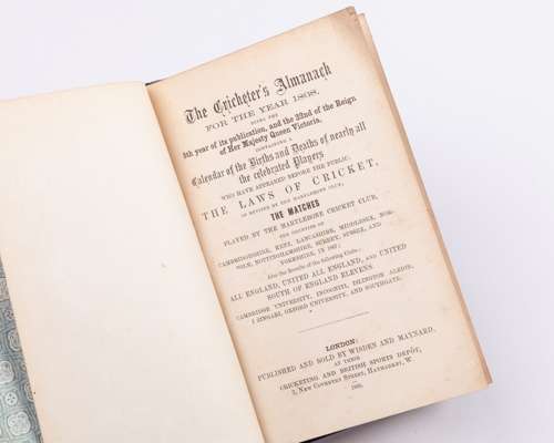 John Wisden's Cricketers' Almanack for 1868