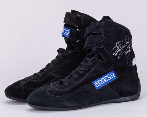 Nigel Mansell Signed Team Issued Boots