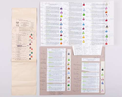 Group of Sir Peter O'Sullevan broadcast commentary cards