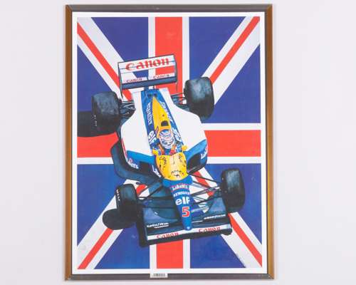 Nigel Mansell 1992 Williams Renault Framed Print By David Cook