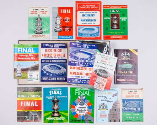 Complete run of F.A.Cup Final match programmes from 1955 to 1987