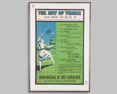 The Art of Tennis and how to Play it cinema poster