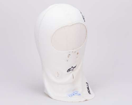 Rubens Barrichello 2009 Brawn GP Used Balaclava
