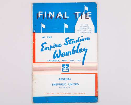 Arsenal v. Sheffield United FA Cup Final programme, 25th April 1936