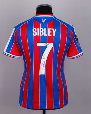 Isabella Sibley red and blue No.7 Crystal Palace v. Sheffield United match worn shirt
