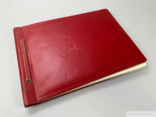 Official Manchester United player's presentation photograph album of the 1963 F.A. Cup Final,
 compiled by the Editor-in-Chief of the Manchester Eveni