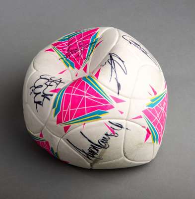 London 2012 Olympic Games football signed by the Great Britain players, 9 signatures in black marker pen including Team GB captain Ryan Giggs, Aaron R