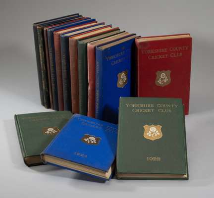 14 Yorkshire CCC Handbooks from non consecutive years from 1915 to 1953,
 an incomplete run (14)