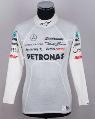 Nico Rosberg 2010 Mercedes GP Petronas F1 Team Used Nomex Top