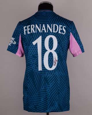 Nathan Fernandes Middlesex CCC No.18 match worn shirt v. Lancashire, Metro Bank One Day Cup