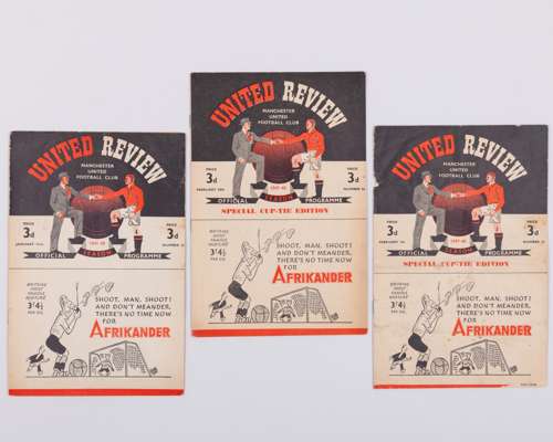 Three Manchester United home match programmes, 1948