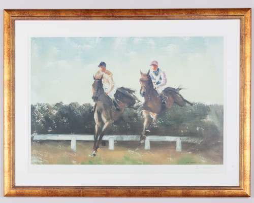John Skeaping limited edition horse racing print signed by Sir Peter O'Sullevan