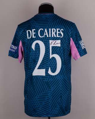 Josh De Caires Middlesex CCC No.25 match worn shirt v. Lancashire, Metro Bank One Day Cup