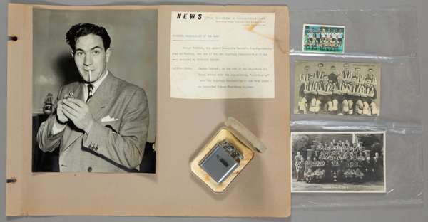 A Ronson chrome cigarette lighter awarded to Newcastle United's George Robledo for "Sporting Record Performance of the week", 3rd May 1952,
 Ronson ch