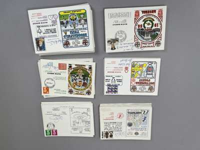 Selection of signed Dawn First Day Covers, 
 League, European, Cup Finals, etc., Webb, Quinn, Kennedy, Besant, Bull, Graham, Moran, some duplication b