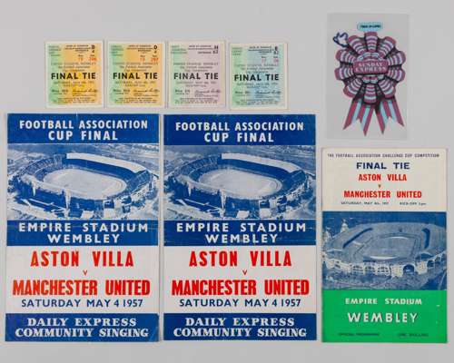 Aston Villa v. Manchester United F.A.Cup Final match programme, 1957