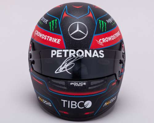 George Russell 2022 Signed Mercedes-AMG Petronas F1 Team 1:2 Scale Bell Helmet