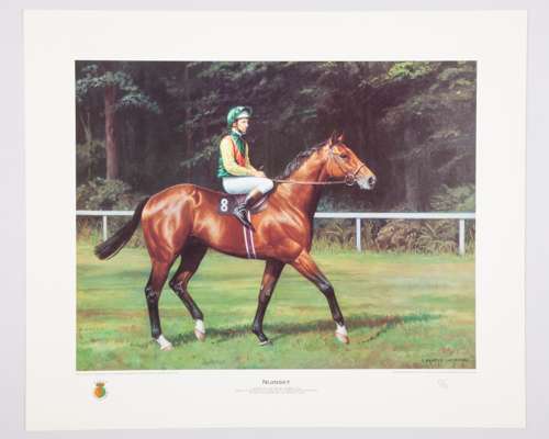 Portfolio of six limited edition prints commemorating the 200th Epsom Derby in 1979