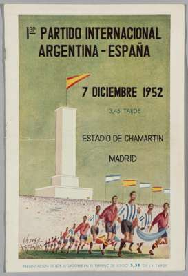 Spain v Argentina first ever international programme between the two sides, played in Estadio de Chamartín, Madrid

 Argentina defeated Spain 1-0.