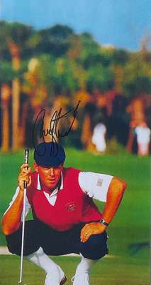 Golf – Payne Stewart signed magazine picture before his untimely passing, 
 Payne had amassed 11 PGA tour event victories and 3 Major Championships, m