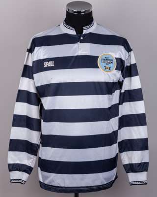 Black and white No.11 East Stirlingshire long-sleeved shirt