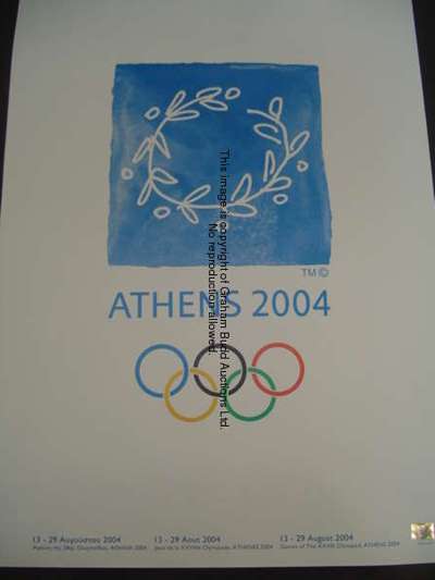 A 2004 Athens Olympic Games poster, the primary design