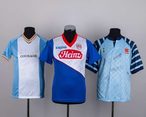 A Wigan Athletic autographed replica shirt