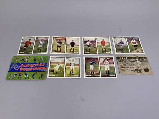 The "Champion" Album of Famous Footballers Autographs and Photographs, 100 Best Players Photo Album, presented with The Rover and small collection of 