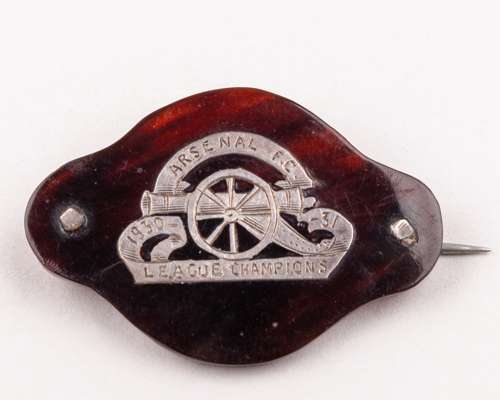 Herbert Chapman an original Arsenal lapel badge, 1930-31