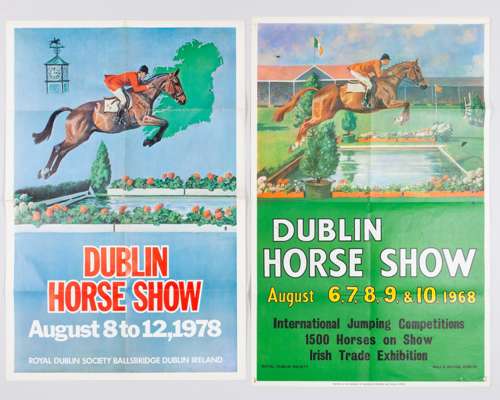 Four Dublin Horse Show posters