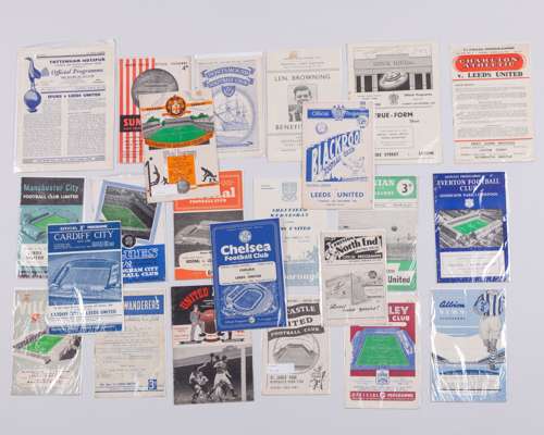 Complete run of Leeds United away match programmes, 1956-57