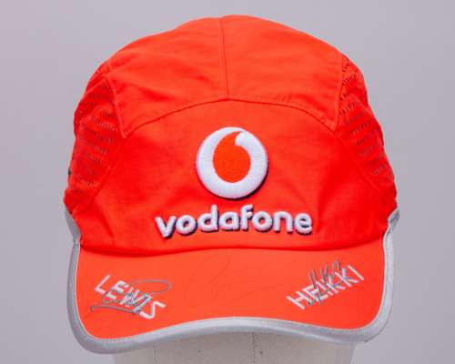 Lewis Hamilton Signed Vodafone McLaren Mercedes Cap